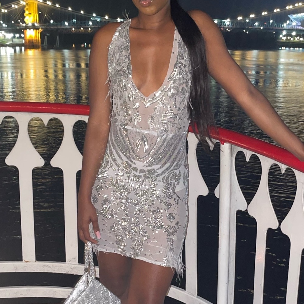 Silver Festive Dress